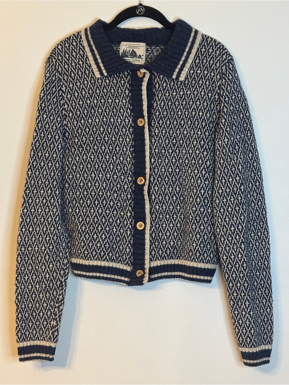 Vintage Unlimited Quest Clothing Wool- blend Cardigan